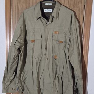 Orvis Men's Olive Shirt Jacket